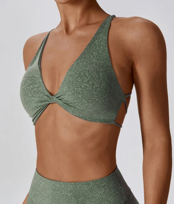 Tara green strappy top