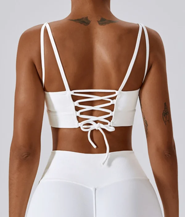 Zira white strappy top