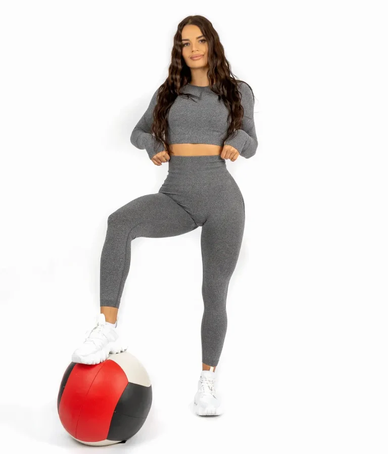 aurora dark gray komplet sa topom na dug rukav 3 1