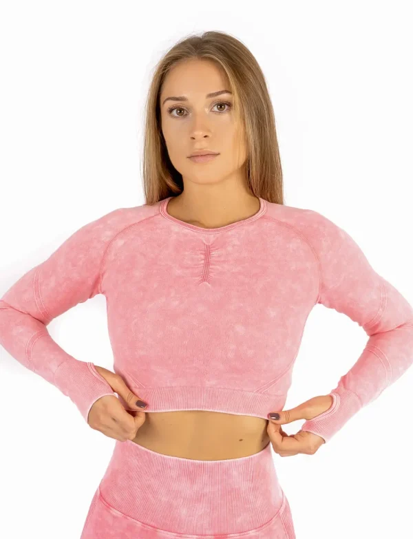 Perfect body pink top na dug rukav