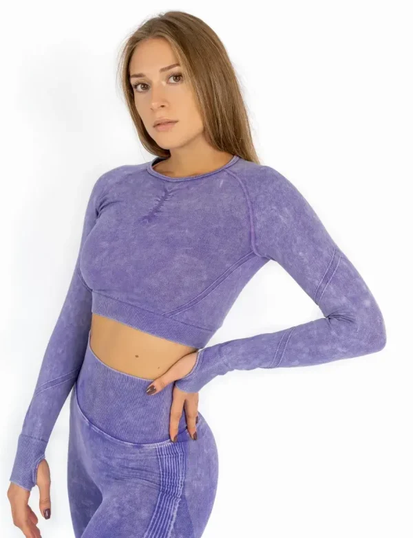 Perfect body purple top na dug rukav