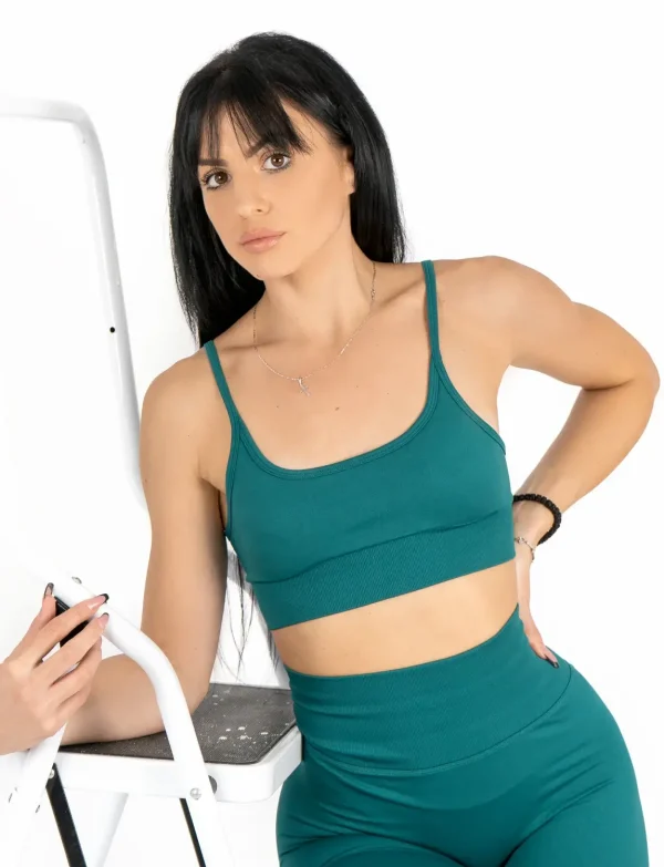 Selena green top na naramenice