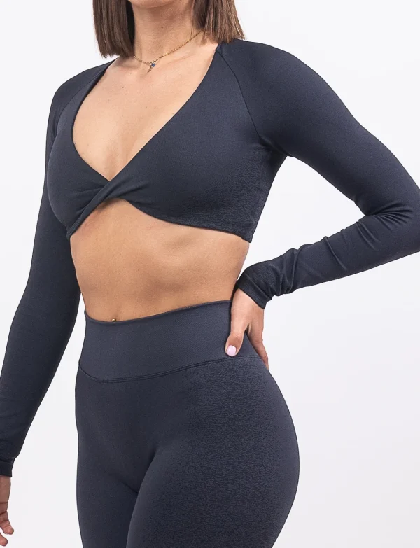 Lina black top dugih rukava