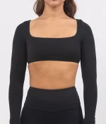 Leila black top na dug rukav 4
