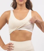 Leila beige top na bretele