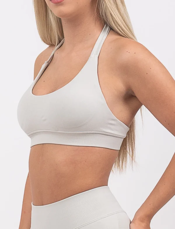 Ira light gray top na bretele