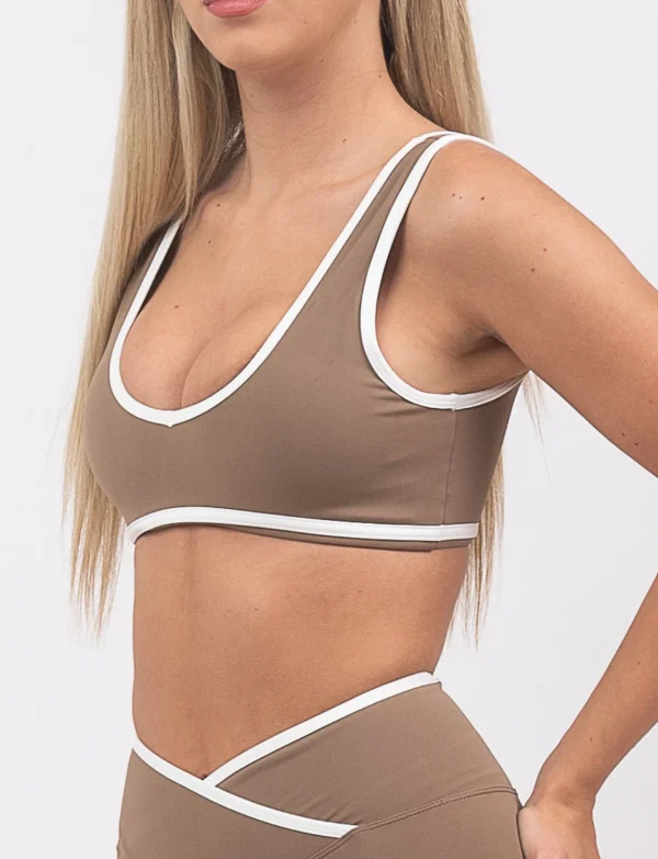 Summer beige top na bretele