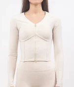 Leda beige jaknica 1