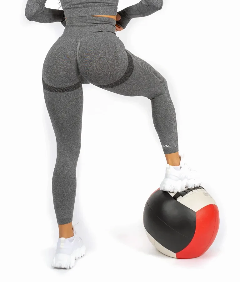 Aurora dark gray fitness leggings