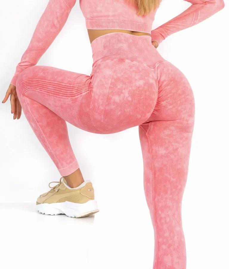 Perfect body pink push up leggings