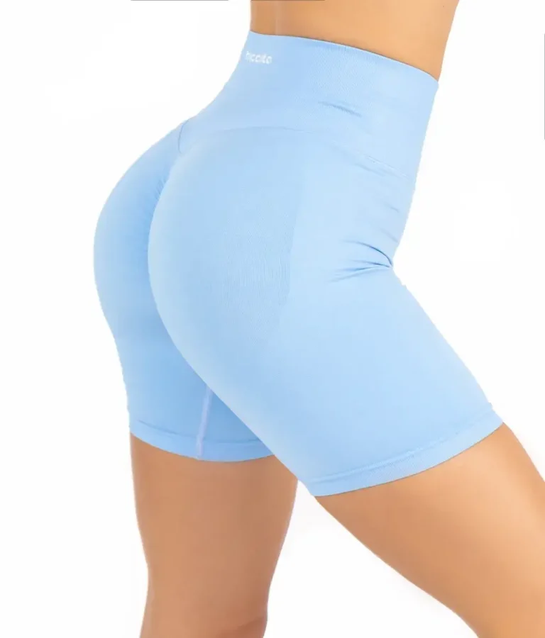 Selena blue push up shorts
