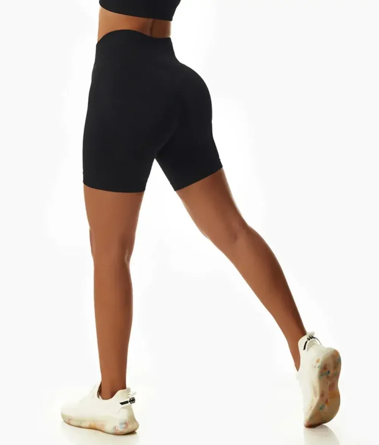 Dalia black push up shorts