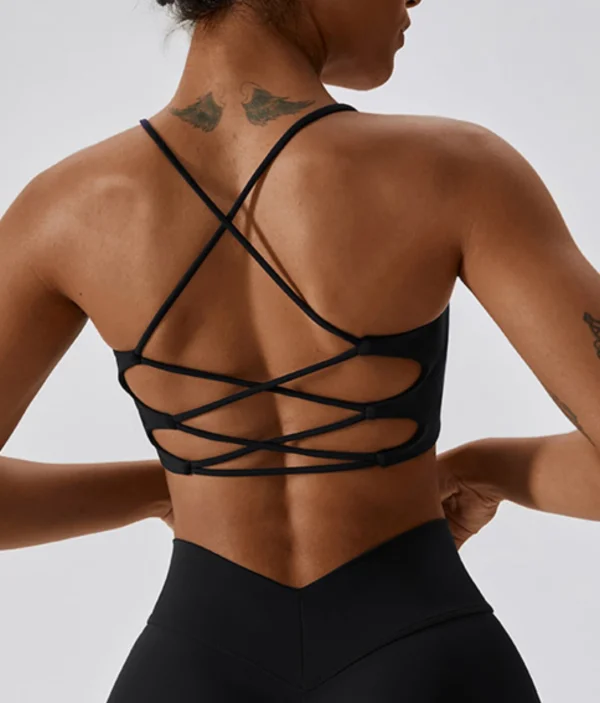 Sena black strappy top