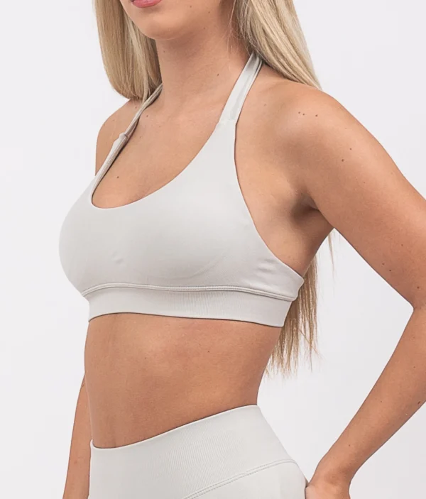 Ira light gray sports bra