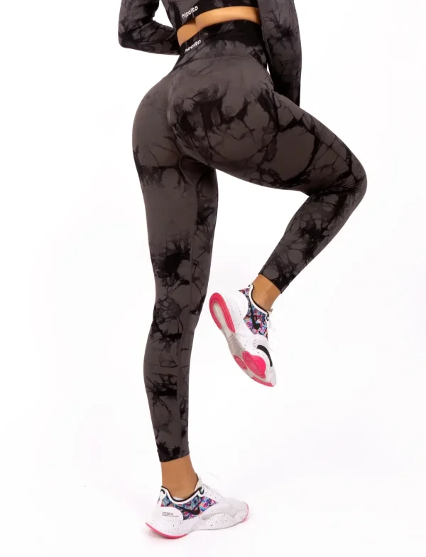 Fiona gray & black push up tajice