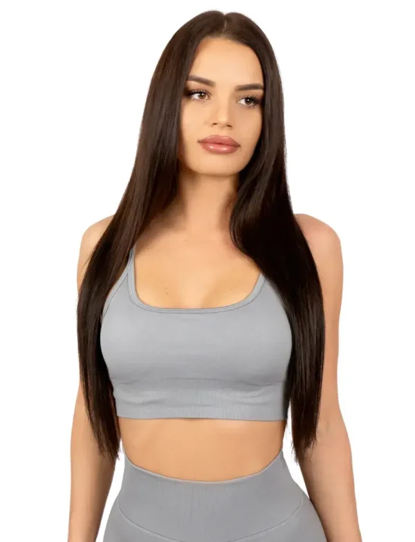 Selena gray top na naramenice