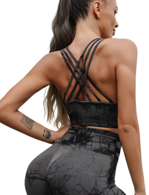 Fiona gray & black top na naramenice