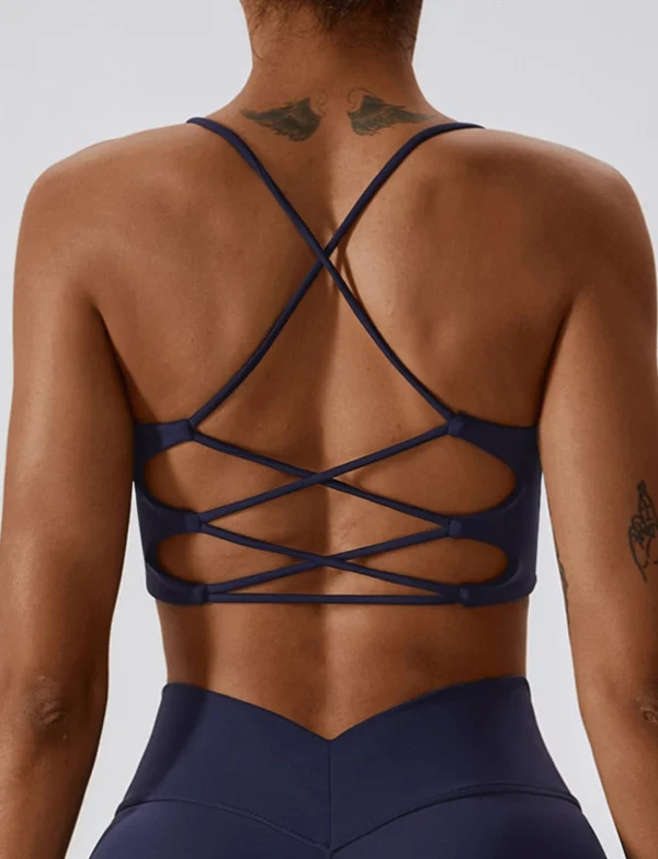 Sena indigo top na naramenice